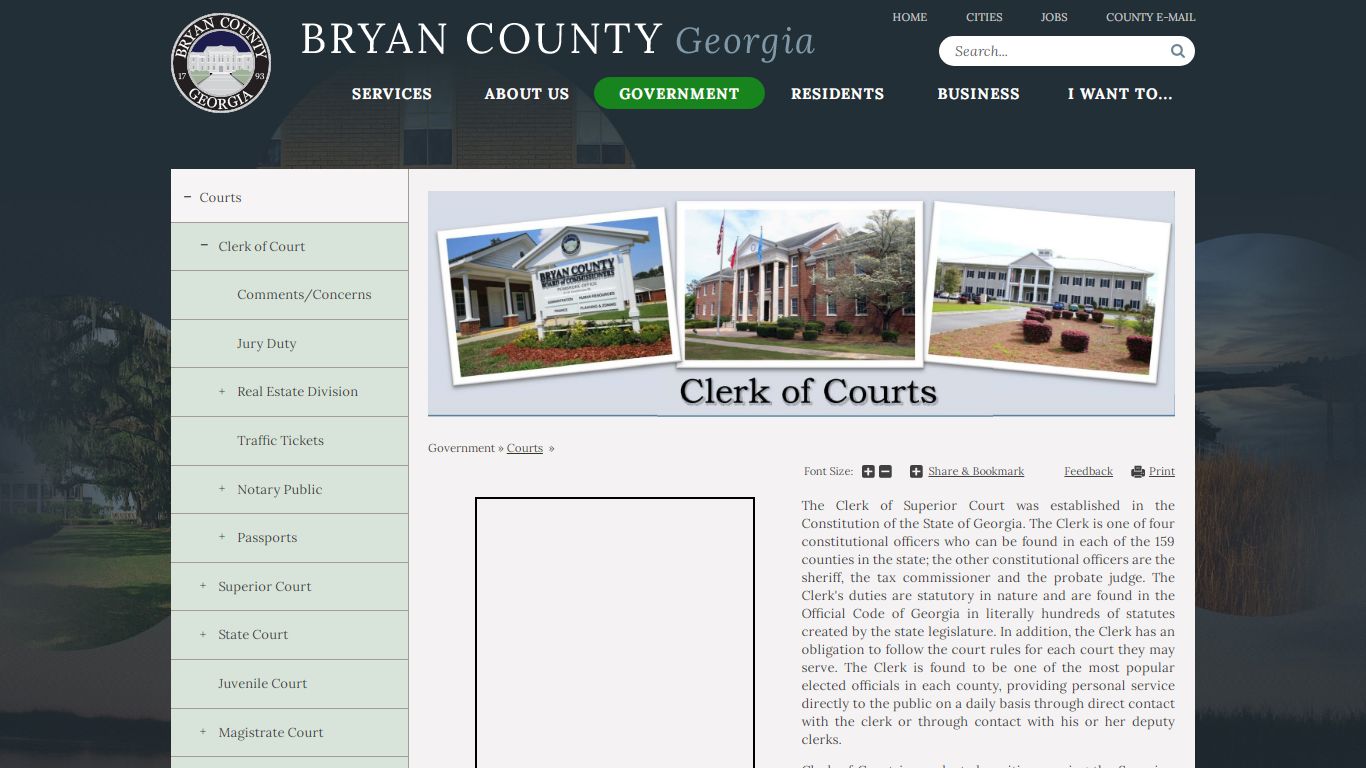 Clerk of Court | Bryan County